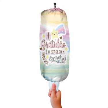 Imagem de Puxa Saco de Tecido Porta Sacolas Plásticas Dispenser Decorativo para Cozinha – Estampa Divertida e Prática Novadecora