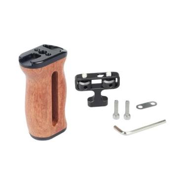 Imagem de Gaiola Universal Para Câmera Dslr, Alça Lateral De Madeira, Mini Punho