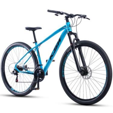 Imagem de Bicicleta Aro 29 Ksw 21 Velocidades Alumínio Xlt 100 Mtb, Azul, Preto,