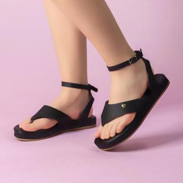 Imagem de Sandália Flat Form Feminino Plataforma Conforto e Estilo para o Dia a 