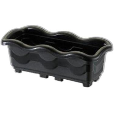 Imagem de Jardineira - Floreira Preta Mini 19X9X7Cm 400Ml De Plastico - OEM