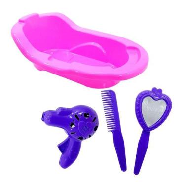 Imagem de Banheira para boneca com acessórios - matrix - ddc/fjn - Adora