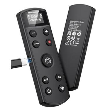 Imagem de Hanpusen Controle remoto de câmera recarregável para Sony – liberação de obturador sem fio com tela OLED compatível com ZV-1F, ZV-1II, ZV-1, ZV-E10II, ZV-E10, A6100, A6400, FX30, FX3; substitui Sony