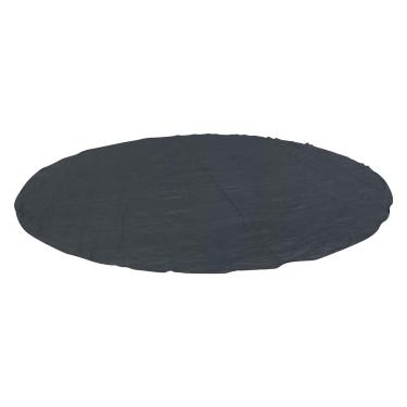 Imagem de HOSTIC Tapete redondo inflável de 3,5 m para banheiras de hidromassagem para piscinas acima do solo conforto sem costura preto