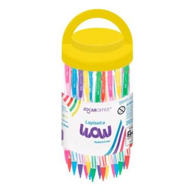 Imagem de Lapiseira Wow 0.5 Cores Mistas - Pote c/ 24 Unidades Jocar Office Leo&