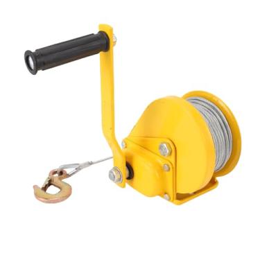 Imagem de Garosa Guincho Manual Resistente de 1200lbs Com Freio Automático Bidirecional, Corda de Fio de Aço de 65,6 Pés para Reboque de Elevação de Barco, Caminhão, Atv