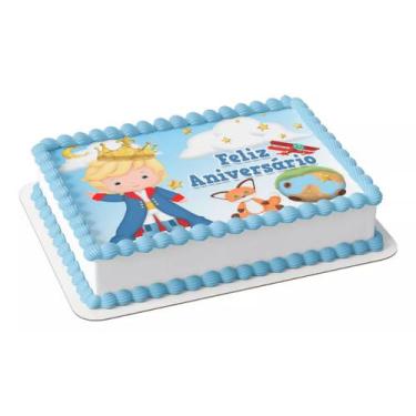 Imagem de Papel arroz para bolo aniversário festa comemoração pequeno príncipe -