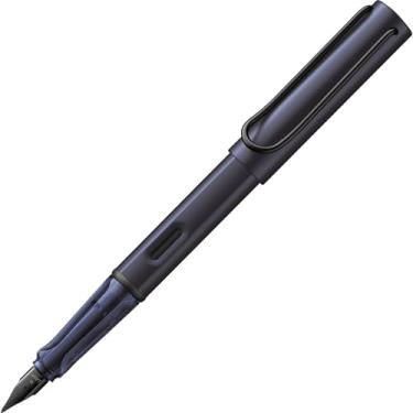 Imagem de LAMY AL-star Dark Dusk - Caneta-tinteiro com aderência ergonômica e ponta de aço polido no tamanho F - corpo de alumínio leve - incluindo cartucho azul LAMY T 10 - Destro