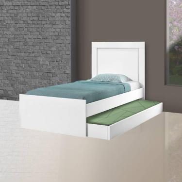 Imagem de Bicama Solteiro Luara Cambel Móveis Branco