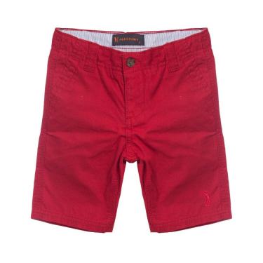 Imagem de Bermuda Sarja Aleatory Kids Fun Vermelha-Masculino