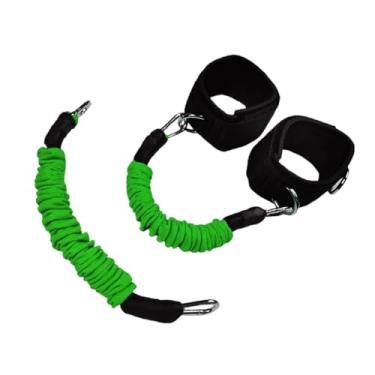 Imagem de oshhni Faixas de resistência para pernas, tornozeleiras e equipamentos de ginástica com tornozeleiras para exercícios, ideais para futebol, academia e outros, Verde