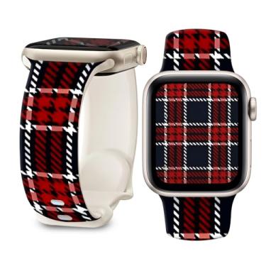 Imagem de Pulseira de silicone macio de 38 mm, 40 mm, 41 mm, 42 mm, 44 mm e 45 mm com fecho clássico para Apple Watch Series SE11 10 9 8 7 6 5 4 3 2 1 (grade 1)