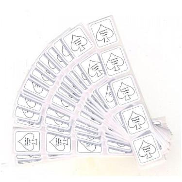 Imagem de Adesivo Bicycle Deck Seals Black E White Q Cor Branco