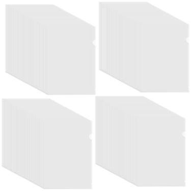 Imagem de NINGWAAN Pasta de plástico tipo L, 200 peças, bolso transparente para arquivos, documentos, tamanho carta A4, pastas transparentes para escritório, casa, 31,5 x 22,4 cm
