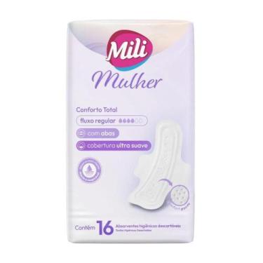 Imagem de Absorvente Mulher Noturno Conforto Total Com Abas - 16 Unids - Mili