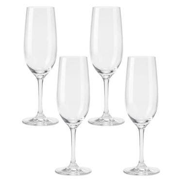 Imagem de Jogo de Taças de Champanhe de Cristal com Titânio Dom Paris 235ml 4 peças - Seu Lar