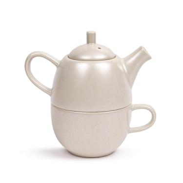 Imagem de Bule xícara porcelana Branco chá cafeteria 500 ml decoração café Leiteira Jarra presente infusor classico