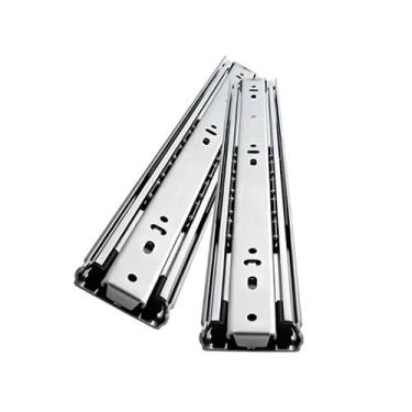 Imagem de Par de Corrediças Telescópicas 30cm - Kit c/ 2 Corrediças de Gaveta - 