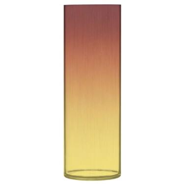 Imagem de JUZIHAI Vaso de flores gradiente de outono para flores 9,9 cm x 30 cm Cilindro de plástico moderno vaso de flores para centro de mesa de casamento decoração de casa