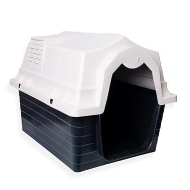 Imagem de Casinha para Cachorro N3 com Proteção UV – Refúgio Confortável e Durável para Cães Pequenos e Médios – Ventilação Ideal e Cobertura Superior (Bege)