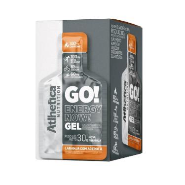 Imagem de Display Gel Go! Atlhetica Nutrition Energy Now 10 Unidades Sachê - 30g-Unissex