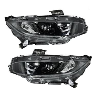 Imagem de Faróis dianteiros compatíveis com Honda Civic LH+RH 2016-2021 kit de substituição
