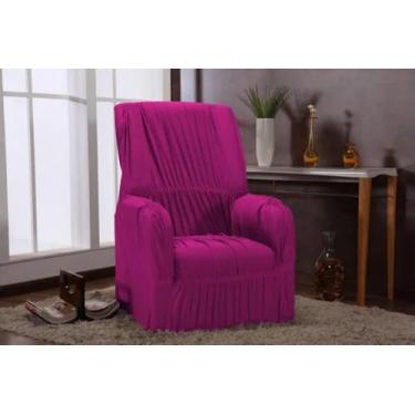 Imagem de Capa Protetora De Sofá 01 Lugar Poltrona do Papai Malha Grossa Elastic