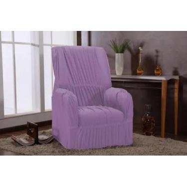 Imagem de Capa Protetora De Sofá 01 Lugar Poltrona do Papai Malha Grossa Elastic
