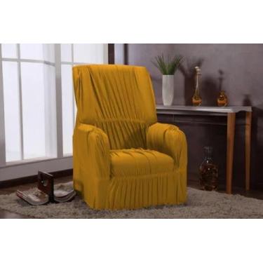 Imagem de Capa Protetora De Sofá 01 Lugar Poltrona do Papai Malha Grossa Elastic