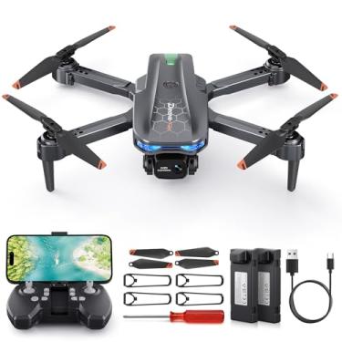 Imagem de Drone infantil T29 com câmera – Mini drone dobrável, adequado para iniciantes ou adultos, quadricóptero de controle remoto HD 1080p, vem com 2 baterias e uma caixa de armazenamento, brinquedo para