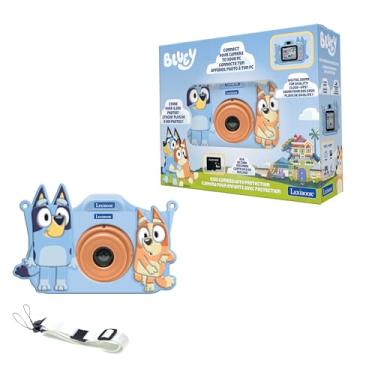 Imagem de Lexibook Bluey, câmera infantil 4 em 1 com recursos de foto, vídeo, MP3 e jogos, 15 molduras para personalizar suas fotos, incluindo cartão de memória de 8 GB, DJ078BYLXB
