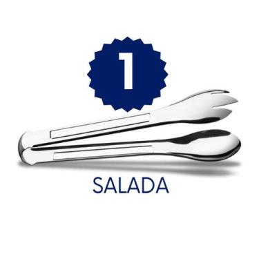 Imagem de Pegador de Massa Salada Carne 20cm Inox - SQ Só Qualidade, KIT1S