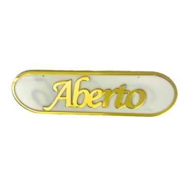 Imagem de Placa Aberto Fechado Em Acrílico Com Ventosa - Prime Laser, Branco