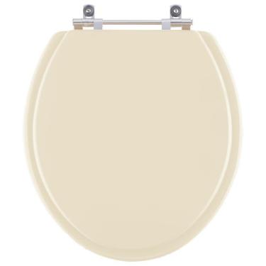 Imagem de Assento Sanitário Laqueado Oval Para Vaso Cor Bone ( Bege )
