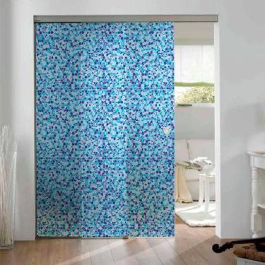 Imagem de Adesivo Para Vidro Box Banheiro Jateado Decorado Ladrilho Prova D'Agua