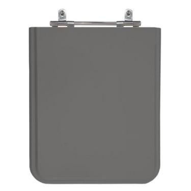 Imagem de Assento Sanitário Square Cinza Escuro Tampa Para Vaso Incepa - Sicmol