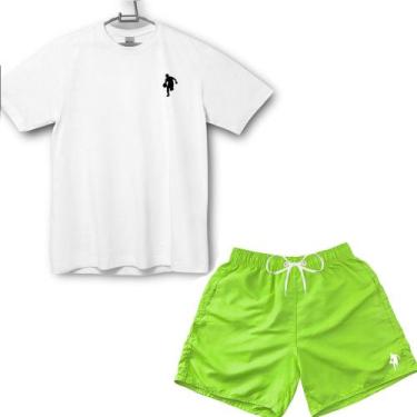 Imagem de Conjunto Camiseta E Bermuda Tactel Masculina Dibre Treino - Ad.Oficial