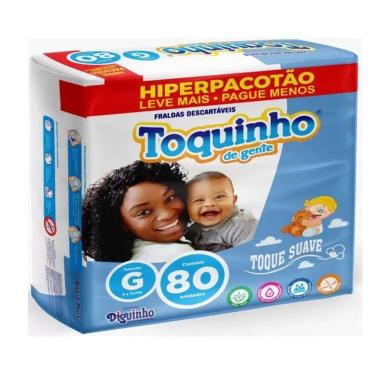 Imagem de Fralda Inf Toquinho De Gente  Hiper G/80