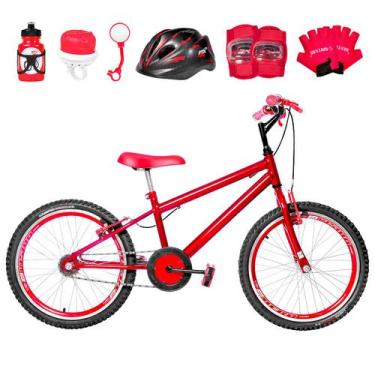 Imagem de Bicicleta Infantil Masculina Aro 20 Aero + Kit Proteção - Flexbikes