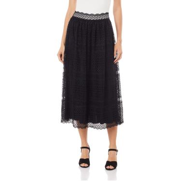 Imagem de Coleção Sentido saia midi,Valisere,preto,M