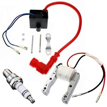 Imagem de Kit de bobina magnética de alto desempenho da Yingshop com 2 fios e bobina de ignição CDI compatível com motores de 49cc – 50cc 60cc 66cc 80cc 2 tempos Motores Motorizados Bicicleta Motor Motocicleta ATV Quad Scooter