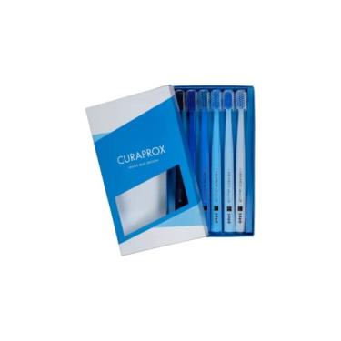Imagem de Kit Curaprox com 6 Escovas Dentais CS 5460 Ultra Macia Blue Edition + Exclusiva Caixa P...