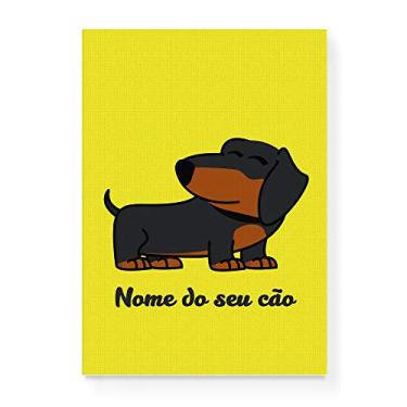 Imagem de Arte Maníacos Quadro Decorativo em Tela Canvas Salsicha Comic - 23x16,25cm