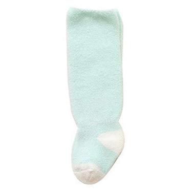 Imagem de Meias de cano alto Bestgift para recém-nascidos, crianças, meninas, meias longas verde-claro, 0 – 6 meses