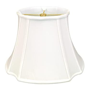 Imagem de Persiana de canto invertido oval BS-709-13WH da Royal Designs, (14 x 20 cm) x (10,75 x 13) x 24,75, branca