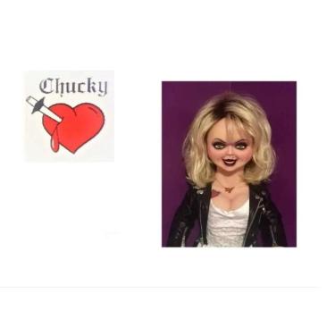 Imagem de Tatoo Temporária Fantasia De Halloween Noiva Do Chucky