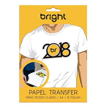 Imagem de Papel Transfer Para Tecidos de Algodão Claro Bright - 10 Folhas