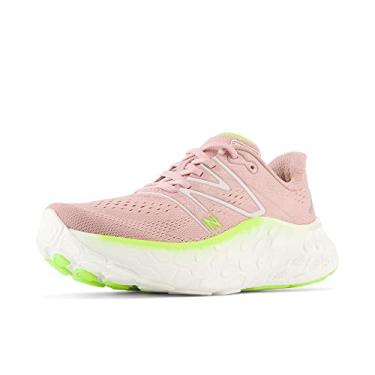 Imagem de New Balance Tênis de corrida feminino Fresh Foam X More V4, Lua rosa/sal marinho, 10.5