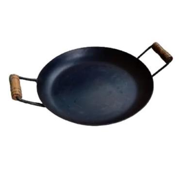 Imagem de Chapa Disco Arado Chapa de Aço Alça Madeira 30cm