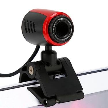Imagem de Vomeko Webcam USB 2.0 HD com câmera e microfone de 360 graus, webcam HD para PC, laptop, Skype/MSN 360 graus